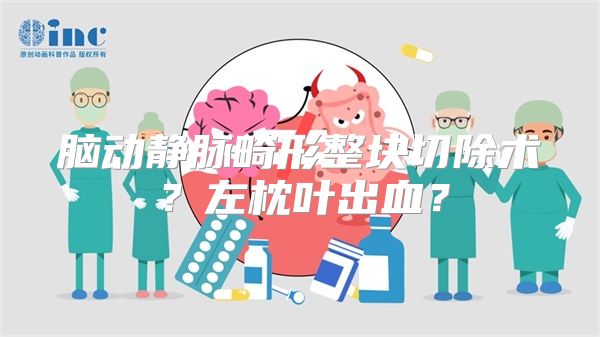 脑动静脉畸形整块切除术？左枕叶出血？